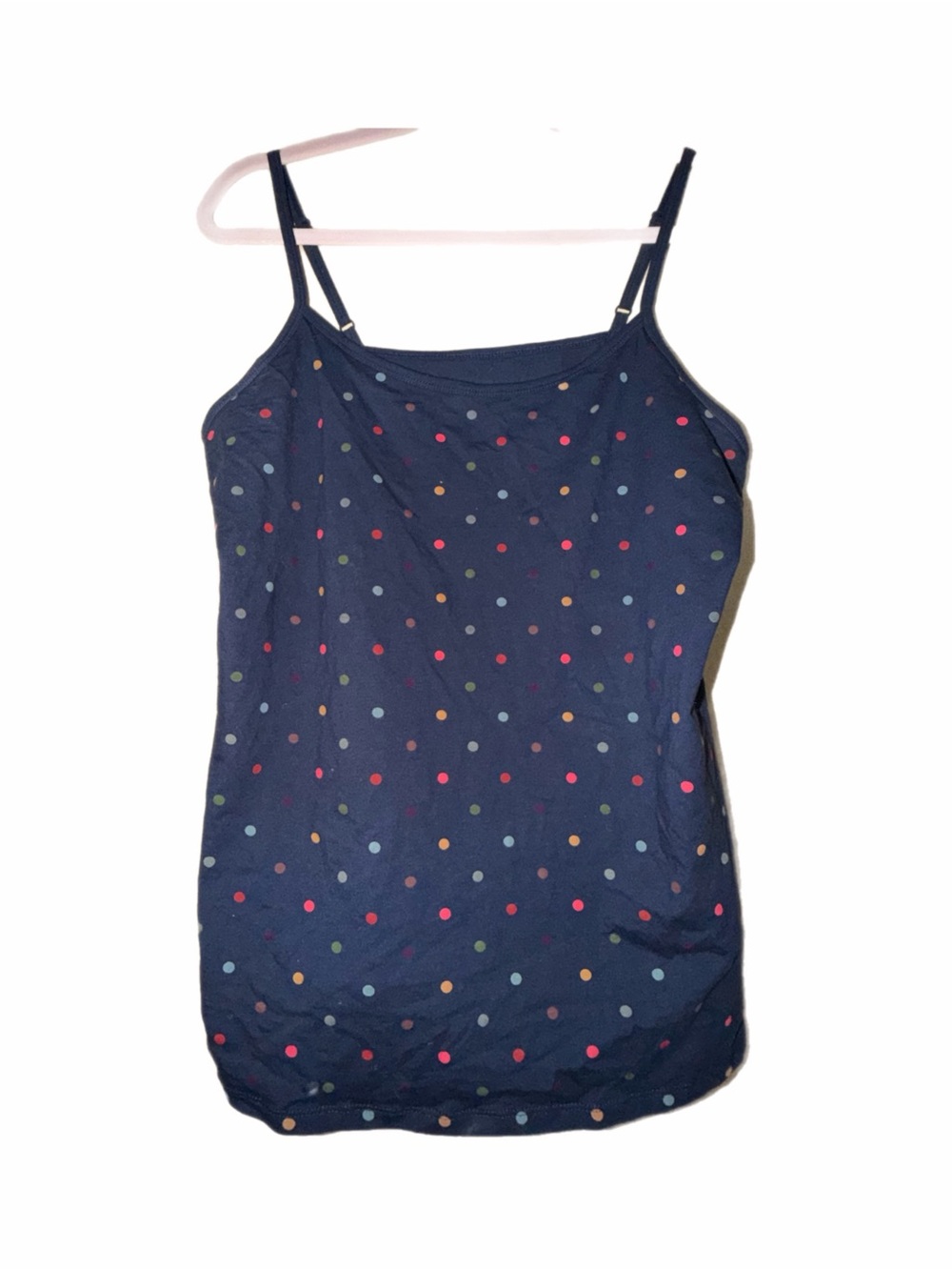 Torrid Navy Polka Dot Spaghetti Strap Cami